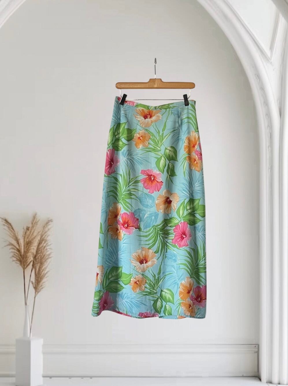 Emma & James Blue Floral Maxi Skirt Size 8